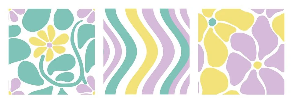 Set three pattern Stock Illustration