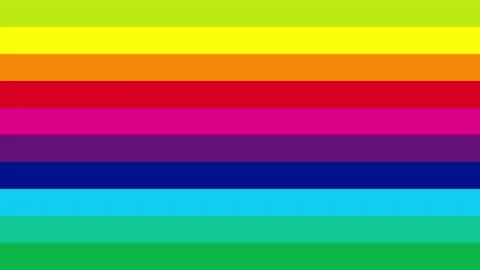 Set of three rainbow stripe wipe transitions, with alpha channel Stock Footage 163105018