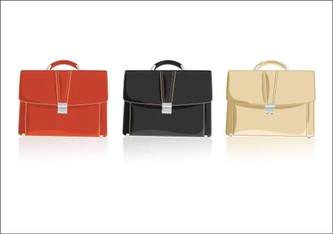 Set of three suitcases Stock Illustration