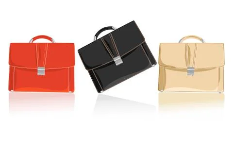 Set of three suitcases Stock Illustration