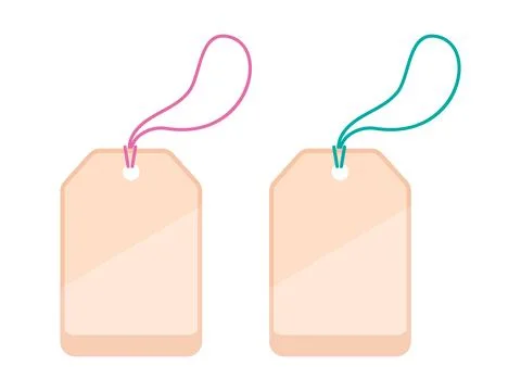 Set of three tags. Stock Illustration