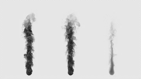 Set of three types of black smoke. File contains Alpha Channel. Stock Footage 310794289