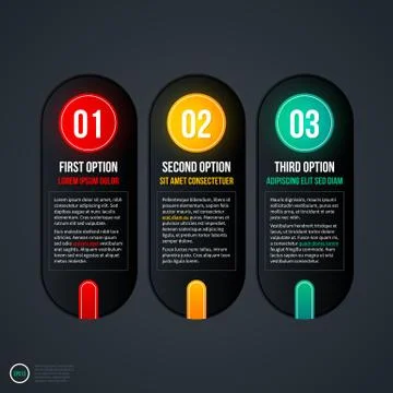 Set of three vertical web banners. EPS 10 스톡 일러스트