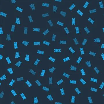Set Ticket, Bus ticket, Train and on seamless pattern. Vector イラスト素材