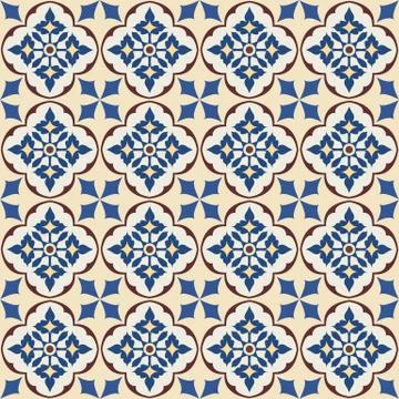 Set of tiles background. Stock Illustration