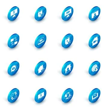 Set Time management, Video camera Off on computer, chat conference, Cloud 스톡 일러스트