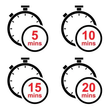 Set of Timer sport icon, stopwatch digital graphic symbol, time circle sign v Stock Illustration