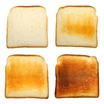Set of toast Stock Photos