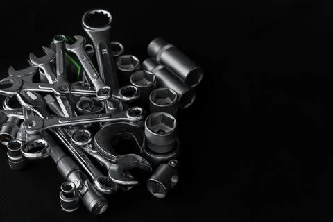 A set of tools for auto repair shops, equipment repair, Stock Photos