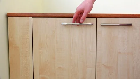 A set of tools in a blue box is put on the shelf of the box Stock Footage 84233446