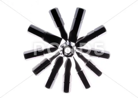Set of tools Stock Illustration