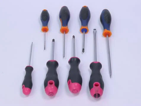 A set of tools made of screwdrivers. Stock Photos