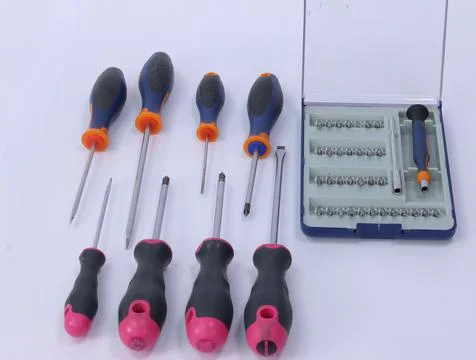 A set of tools made of screwdrivers. Stock Photos