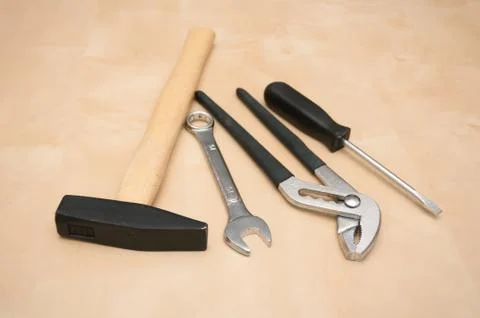 Set of tools Stock Photos