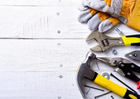 Set of tools Stock Photos