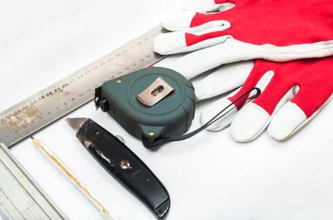 Set of tools Stock Photos