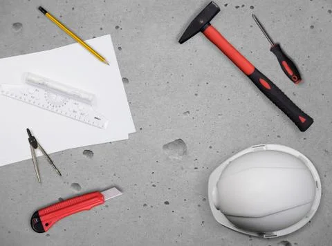 Set of tools Stock Photos