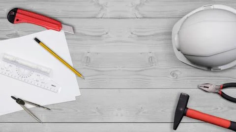 Set of tools Stock Photos