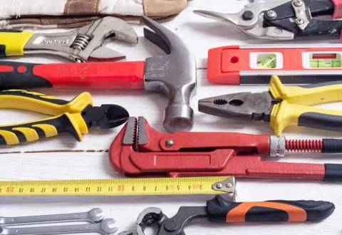 Set of tools Stock Photos
