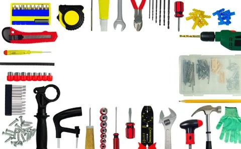 Set of tools 스톡 사진