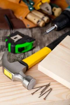 Set of tools Stock Photos