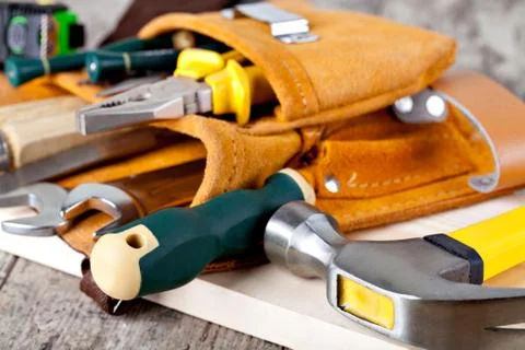 Set of tools Stock Photos