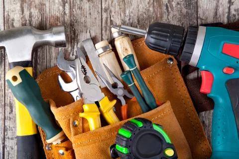 Set of tools Stock Photos