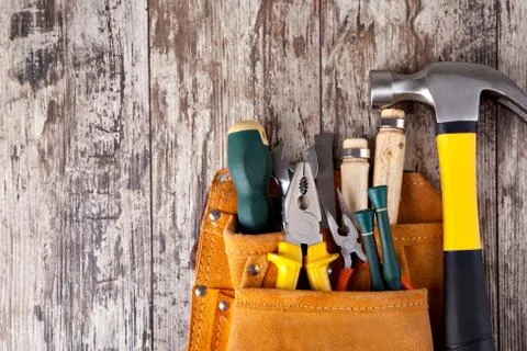 Set of tools Stock Photos