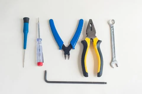 A set of tools  Stock Photos