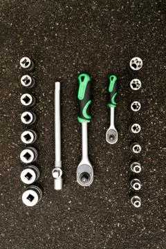 A set of tools Stock Photos