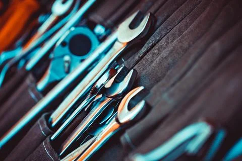 Set of tools Stock Photos