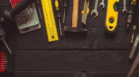 Set of tools for real professional Stock Photos