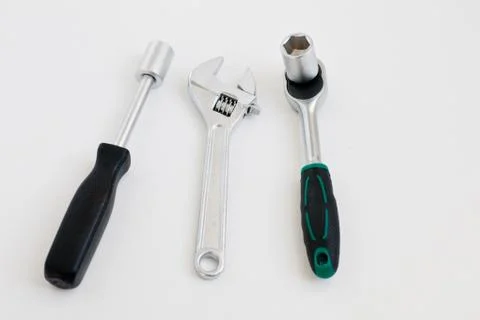 Set of tools for renovations Stock Photos