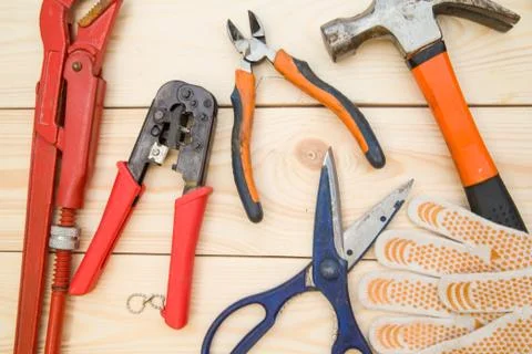 A set of tools for repair Stock Photos