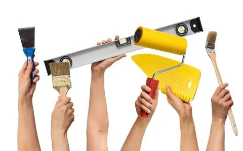 Set of the tools for repair Stock Photos
