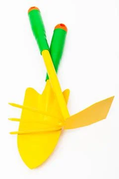 Set of tools to work in garden Stock Photos