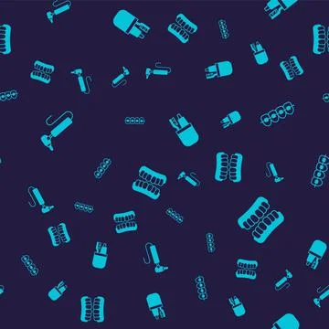 Set Tooth drill, Teeth with braces, Toothbrush and toothpaste and Dentures model Illustrazione stock
