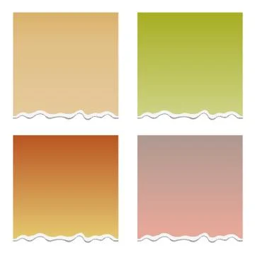 Set with torn paper. Stock Illustration