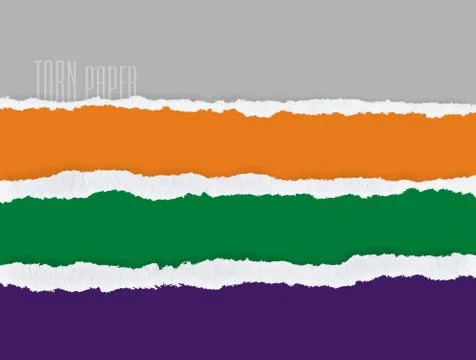 Set of torn paper, vector Stock Illustration