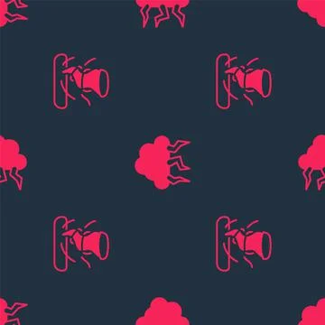 Set Tornado and Storm on seamless pattern. Vector 스톡 일러스트