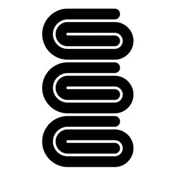 Set towels stack of folded bath napkins icon black color vector illustratio.. Stock Illustration