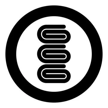 Set towels stack of folded bath napkins icon in circle round black color ve.. Stock Illustration