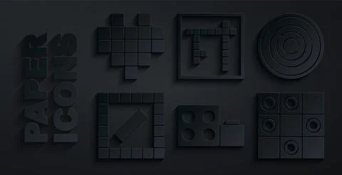 Set Toy building block bricks, Checker game chips, Board, of checkers, Bingo and Ilustración de archivo