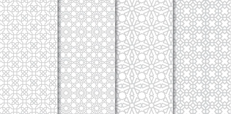 The set of Traditional Arabian pattern イラスト素材