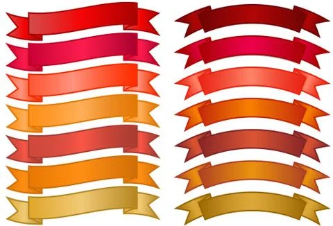 Set of Traditional Banners 스톡 일러스트