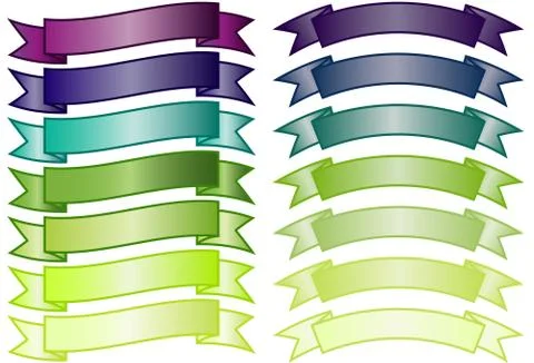 Set of Traditional Banners Ilustração Stock