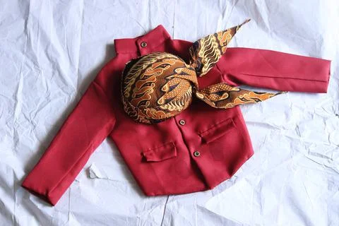 A set of a traditional clothing from Central Java Indonesia Stock Photos