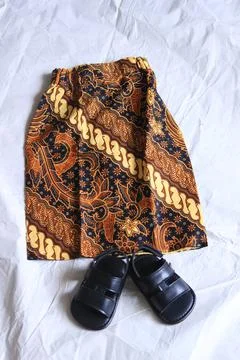 A set of traditional clothing from Central Java Indonesia Stock Photos