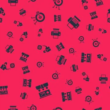 Set Training, presentation, Target with arrow, Marketing target strategy and 스톡 일러스트