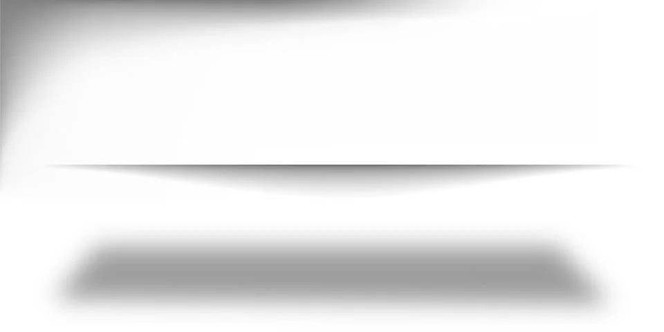 Set of transparent shadows isolated on background. Vector Stock Illustration